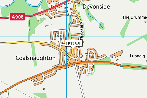 FK13 6JH map - OS VectorMap District (Ordnance Survey) FK13 6JH map - OS VectorMap District (Ordnance Survey)