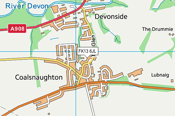 FK13 6JL map - OS VectorMap District (Ordnance Survey) FK13 6JL map - OS VectorMap District (Ordnance Survey)