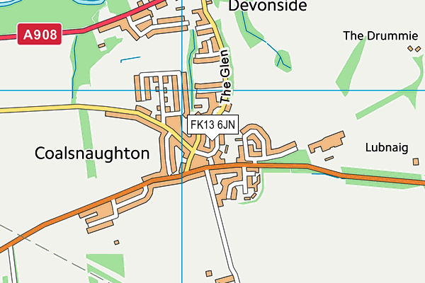 FK13 6JN map - OS VectorMap District (Ordnance Survey) FK13 6JN map - OS VectorMap District (Ordnance Survey)