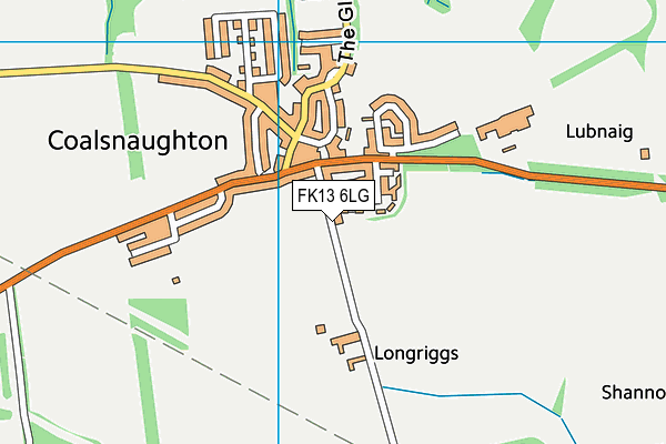 FK13 6LG map - OS VectorMap District (Ordnance Survey) FK13 6LG map - OS VectorMap District (Ordnance Survey)