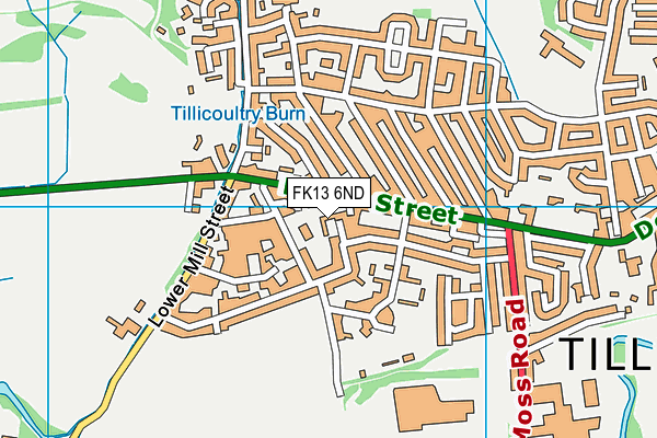 FK13 6ND map - OS VectorMap District (Ordnance Survey)