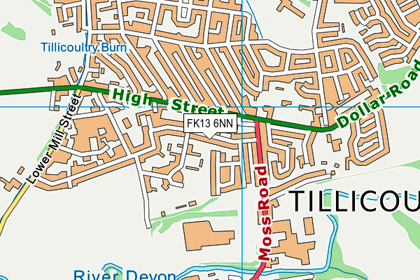 FK13 6NN map - OS VectorMap District (Ordnance Survey)