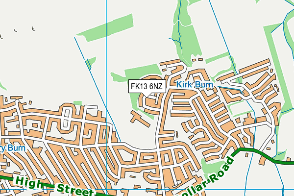 FK13 6NZ map - OS VectorMap District (Ordnance Survey) FK13 6NZ map - OS VectorMap District (Ordnance Survey)