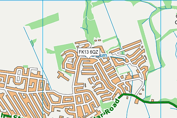FK13 6QZ map - OS VectorMap District (Ordnance Survey) FK13 6QZ map - OS VectorMap District (Ordnance Survey)