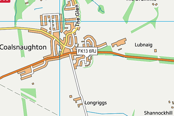 FK13 6RJ map - OS VectorMap District (Ordnance Survey)