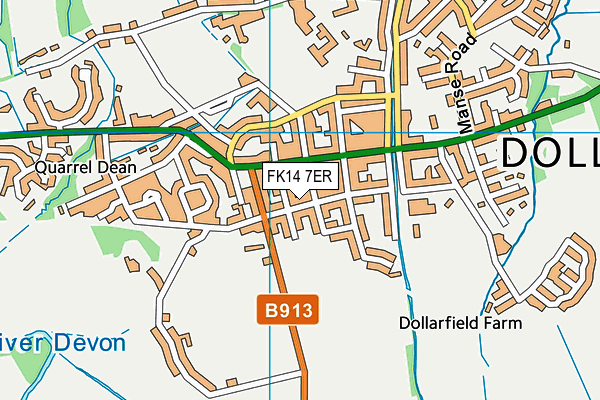 FK14 7ER map - OS VectorMap District (Ordnance Survey) FK14 7ER map - OS VectorMap District (Ordnance Survey)