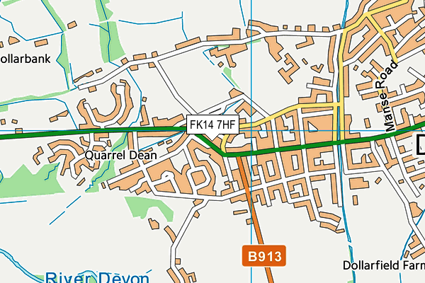 FK14 7HF map - OS VectorMap District (Ordnance Survey) FK14 7HF map - OS VectorMap District (Ordnance Survey)
