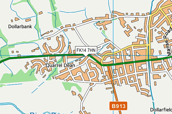 FK14 7HN map - OS VectorMap District (Ordnance Survey) FK14 7HN map - OS VectorMap District (Ordnance Survey)