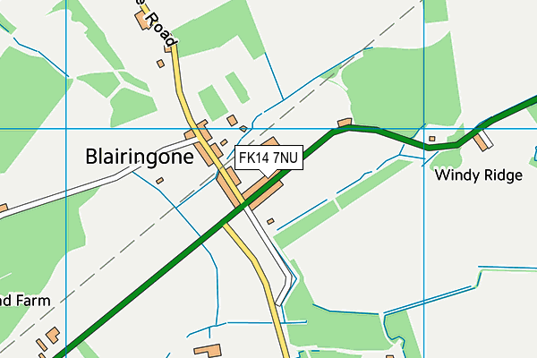 FK14 7NU map - OS VectorMap District (Ordnance Survey) FK14 7NU map - OS VectorMap District (Ordnance Survey)