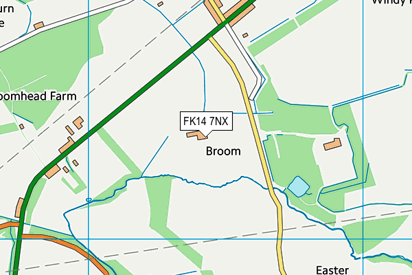 FK14 7NX map - OS VectorMap District (Ordnance Survey) FK14 7NX map - OS VectorMap District (Ordnance Survey)