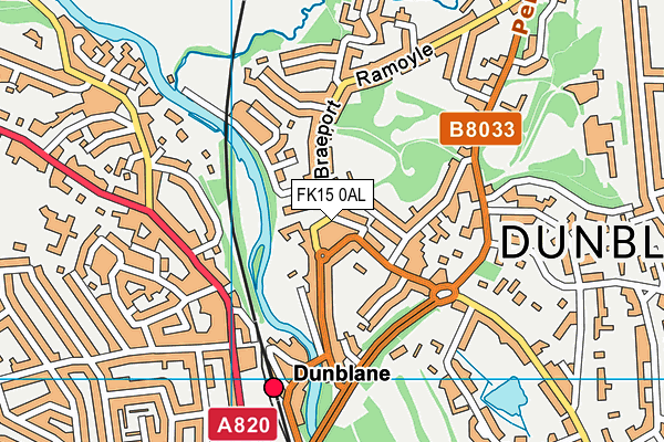 FK15 0AL map - OS VectorMap District (Ordnance Survey) FK15 0AL map - OS VectorMap District (Ordnance Survey)