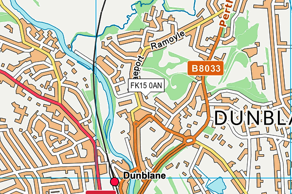 FK15 0AN map - OS VectorMap District (Ordnance Survey)