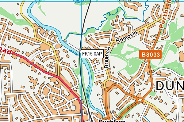 FK15 0AP map - OS VectorMap District (Ordnance Survey) FK15 0AP map - OS VectorMap District (Ordnance Survey)