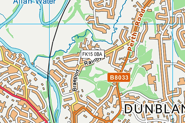 FK15 0BA map - OS VectorMap District (Ordnance Survey) FK15 0BA map - OS VectorMap District (Ordnance Survey)