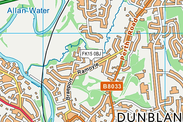 FK15 0BJ map - OS VectorMap District (Ordnance Survey) FK15 0BJ map - OS VectorMap District (Ordnance Survey)