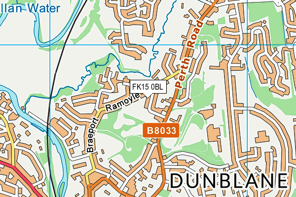 FK15 0BL map - OS VectorMap District (Ordnance Survey) FK15 0BL map - OS VectorMap District (Ordnance Survey)