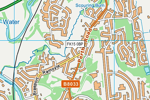 FK15 0BP map - OS VectorMap District (Ordnance Survey) FK15 0BP map - OS VectorMap District (Ordnance Survey)