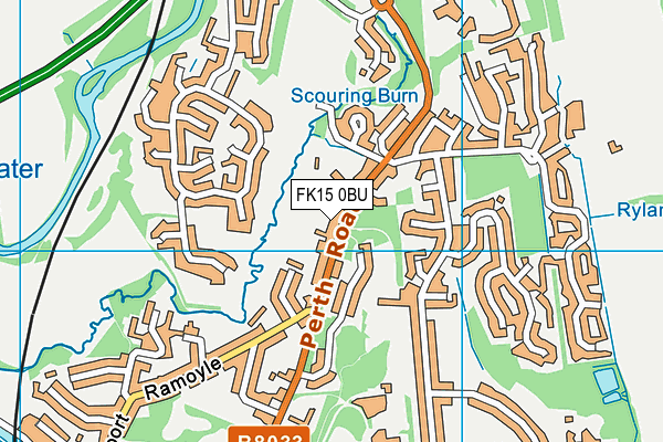 FK15 0BU map - OS VectorMap District (Ordnance Survey) FK15 0BU map - OS VectorMap District (Ordnance Survey)