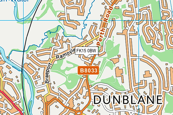 FK15 0BW map - OS VectorMap District (Ordnance Survey) FK15 0BW map - OS VectorMap District (Ordnance Survey)