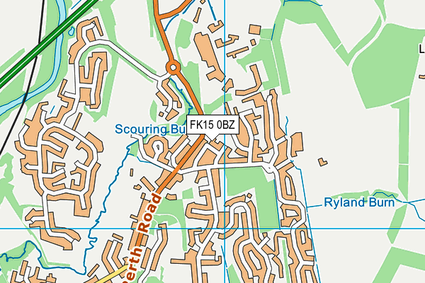 FK15 0BZ map - OS VectorMap District (Ordnance Survey) FK15 0BZ map - OS VectorMap District (Ordnance Survey)