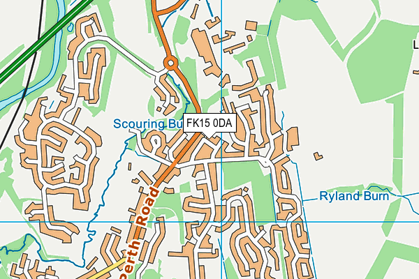 FK15 0DA map - OS VectorMap District (Ordnance Survey)