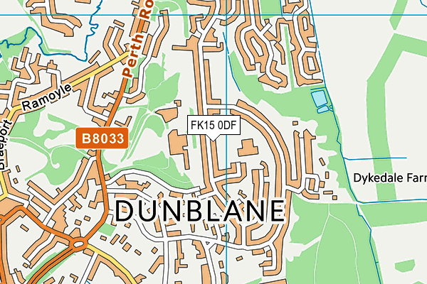 FK15 0DF map - OS VectorMap District (Ordnance Survey) FK15 0DF map - OS VectorMap District (Ordnance Survey)