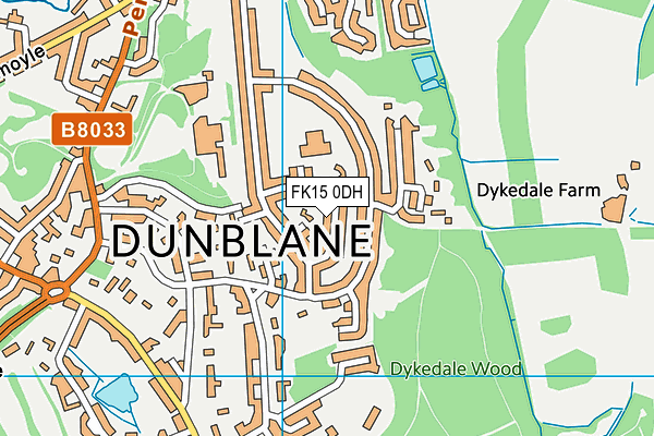 FK15 0DH map - OS VectorMap District (Ordnance Survey) FK15 0DH map - OS VectorMap District (Ordnance Survey)