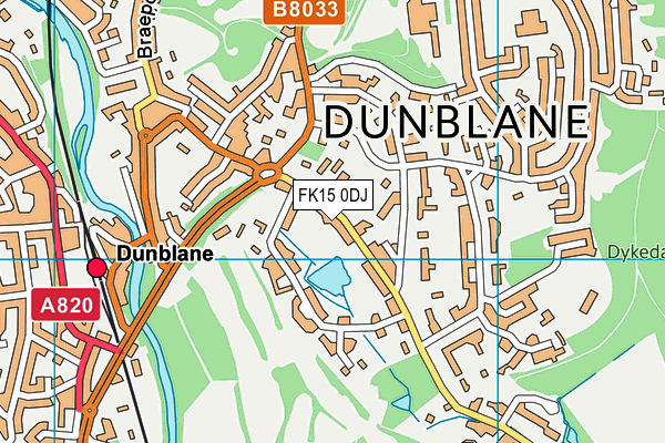 FK15 0DJ map - OS VectorMap District (Ordnance Survey) FK15 0DJ map - OS VectorMap District (Ordnance Survey)