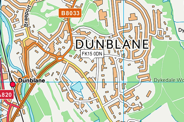 FK15 0DN map - OS VectorMap District (Ordnance Survey) FK15 0DN map - OS VectorMap District (Ordnance Survey)