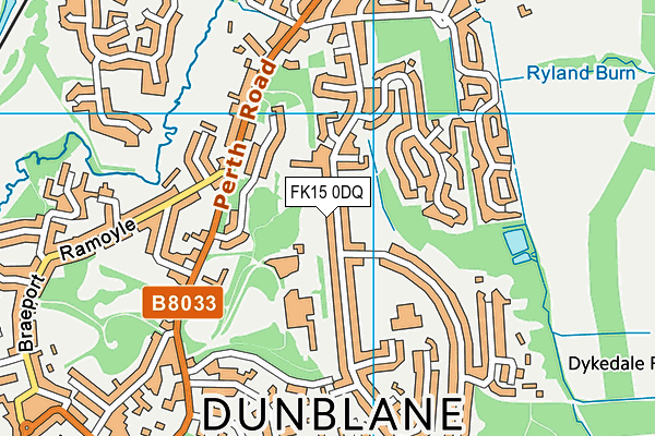 FK15 0DQ map - OS VectorMap District (Ordnance Survey) FK15 0DQ map - OS VectorMap District (Ordnance Survey)
