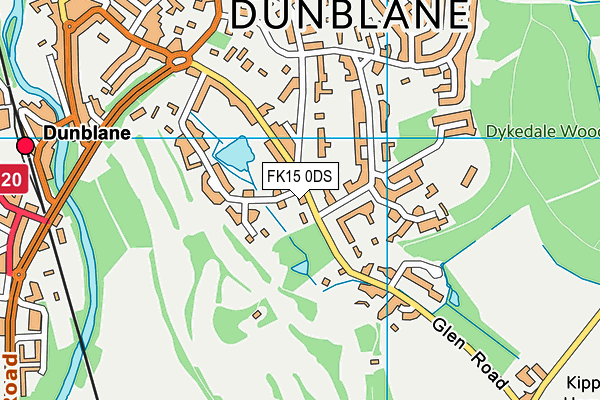 FK15 0DS map - OS VectorMap District (Ordnance Survey) FK15 0DS map - OS VectorMap District (Ordnance Survey)