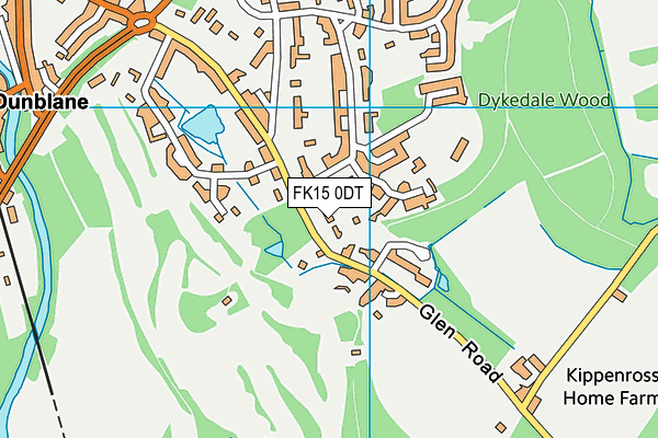 FK15 0DT map - OS VectorMap District (Ordnance Survey) FK15 0DT map - OS VectorMap District (Ordnance Survey)