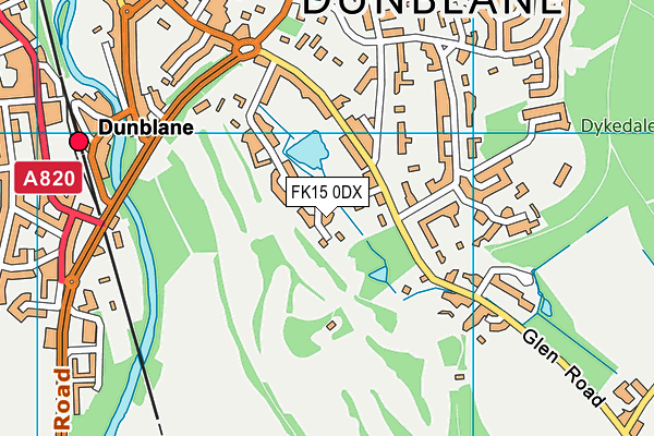 FK15 0DX map - OS VectorMap District (Ordnance Survey) FK15 0DX map - OS VectorMap District (Ordnance Survey)