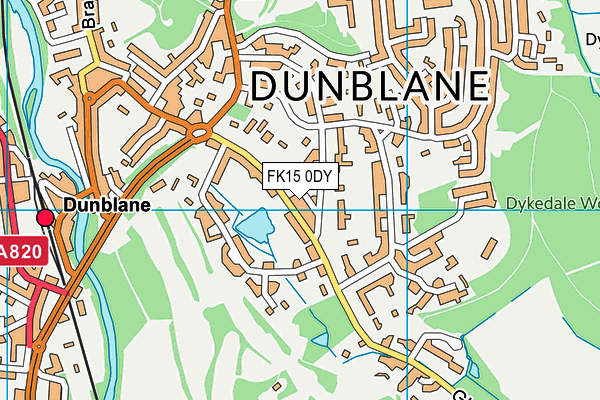 FK15 0DY map - OS VectorMap District (Ordnance Survey) FK15 0DY map - OS VectorMap District (Ordnance Survey)