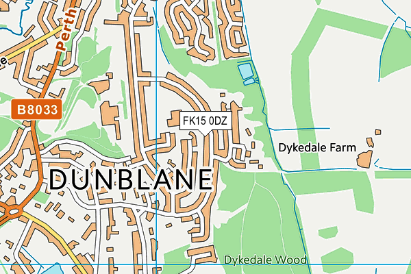 FK15 0DZ map - OS VectorMap District (Ordnance Survey) FK15 0DZ map - OS VectorMap District (Ordnance Survey)