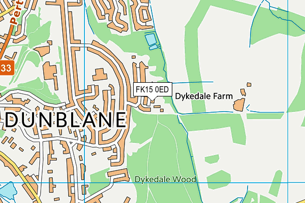 FK15 0ED map - OS VectorMap District (Ordnance Survey) FK15 0ED map - OS VectorMap District (Ordnance Survey)