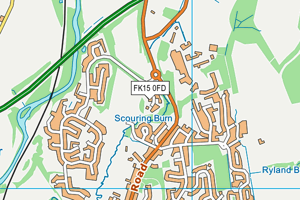 FK15 0FD map - OS VectorMap District (Ordnance Survey)