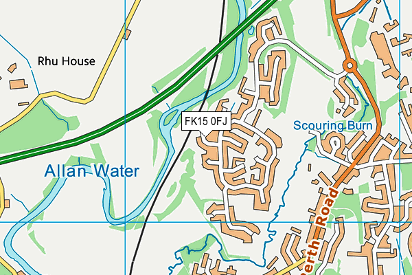 FK15 0FJ map - OS VectorMap District (Ordnance Survey) FK15 0FJ map - OS VectorMap District (Ordnance Survey)