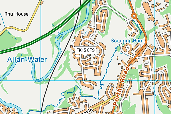 FK15 0FS map - OS VectorMap District (Ordnance Survey) FK15 0FS map - OS VectorMap District (Ordnance Survey)