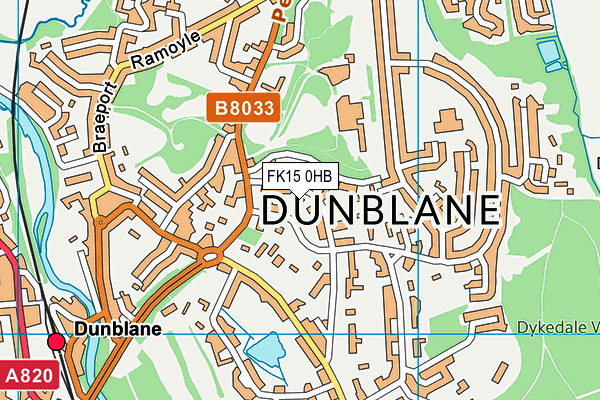 FK15 0HB map - OS VectorMap District (Ordnance Survey) FK15 0HB map - OS VectorMap District (Ordnance Survey)