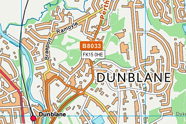FK15 0HE map - OS VectorMap District (Ordnance Survey) FK15 0HE map - OS VectorMap District (Ordnance Survey)