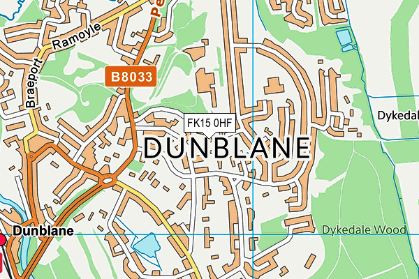 FK15 0HF map - OS VectorMap District (Ordnance Survey) FK15 0HF map - OS VectorMap District (Ordnance Survey)