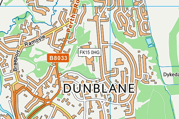 FK15 0HG map - OS VectorMap District (Ordnance Survey) FK15 0HG map - OS VectorMap District (Ordnance Survey)