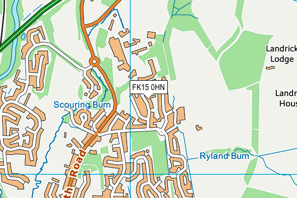 FK15 0HN map - OS VectorMap District (Ordnance Survey) FK15 0HN map - OS VectorMap District (Ordnance Survey)