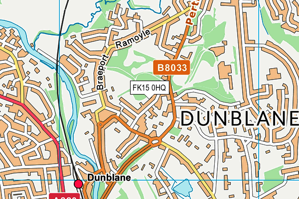 FK15 0HQ map - OS VectorMap District (Ordnance Survey)