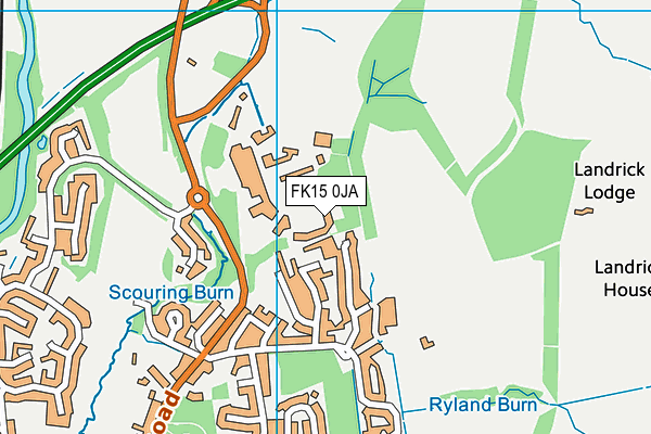 FK15 0JA map - OS VectorMap District (Ordnance Survey) FK15 0JA map - OS VectorMap District (Ordnance Survey)