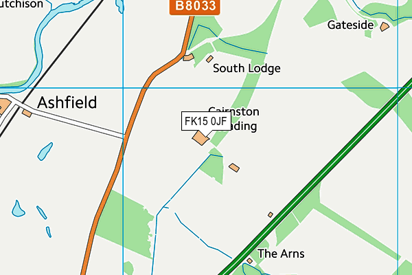 FK15 0JF map - OS VectorMap District (Ordnance Survey) FK15 0JF map - OS VectorMap District (Ordnance Survey)