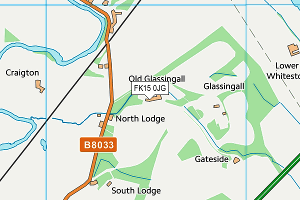 FK15 0JG map - OS VectorMap District (Ordnance Survey) FK15 0JG map - OS VectorMap District (Ordnance Survey)