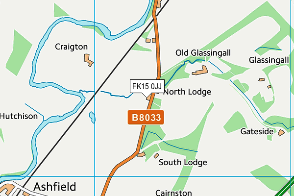 FK15 0JJ map - OS VectorMap District (Ordnance Survey) FK15 0JJ map - OS VectorMap District (Ordnance Survey)