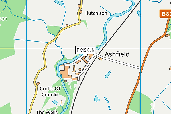 FK15 0JN map - OS VectorMap District (Ordnance Survey) FK15 0JN map - OS VectorMap District (Ordnance Survey)